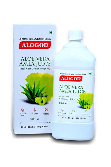 ALOGOD Natural Amla Juice & Aloe Vera Juice 1000 ML.